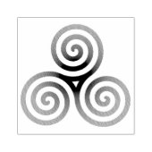 Celtic Triskele Gummistempel (Prägung)