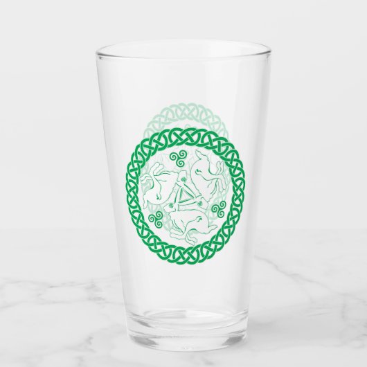 Celtic Triskele Hares Glas (Vorderseite)