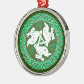 Celtic Triskele Hares Ornament Aus Metall (Links)