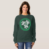 Celtic Triskele Hares Sweatshirt (Vorne ganz)