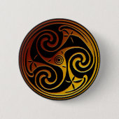 Celtic Triskele Knopf Button (Vorderseite)