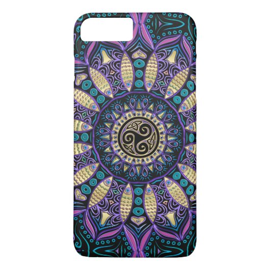 Celtic Triskele Mandala iPhone 7 Plusfall Case-Mate iPhone Hülle (Rückseite)
