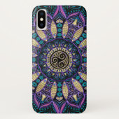 Celtic Triskele Mandala iPhone X Fall Case-Mate iPhone Hülle (Rückseite)