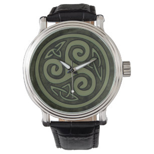 Celtic Triskele oder Triskelion Armbanduhr