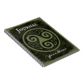 Celtic Triskele oder Triskelion Notebook Journal Notizblock (Rechte Seite)