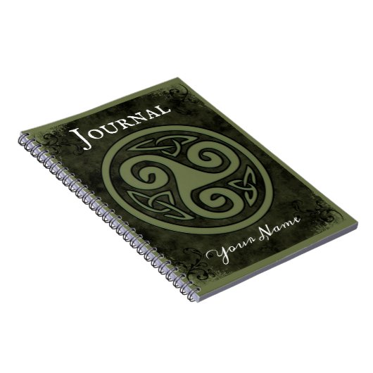 Celtic Triskele oder Triskelion Notebook Journal Notizblock (Rechte Seite)