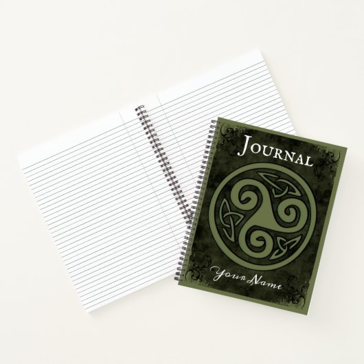 Celtic Triskele oder Triskelion Notebook Journal Notizblock (Innenseite)