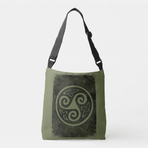 Celtic Triskele oder Triskelion Tragetaschen Mit Langen Trägern