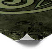 Celtic Triskele or Triskelion Poster (Ecke)