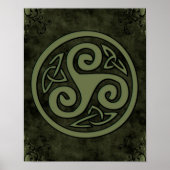 Celtic Triskele or Triskelion Poster (Vorne)