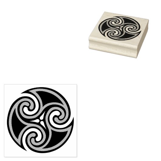 Celtic Triskele Ornament Gummistempel (Stempel)