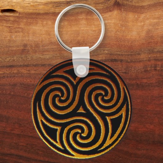 Celtic Triskele Schlüsselkette Schlüsselanhänger (Vorderseite)