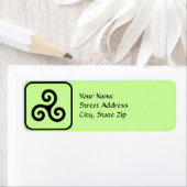 Celtic Triskele Symbol Address Labels (Insitu)