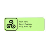 Celtic Triskele Symbol Address Labels (Vorne)