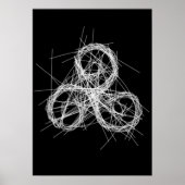 Celtic triskele - Triple Spiralsymbol Poster (Vorne)