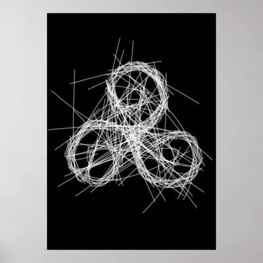 Celtic triskele - Triple Spiralsymbol Poster (Vorne)