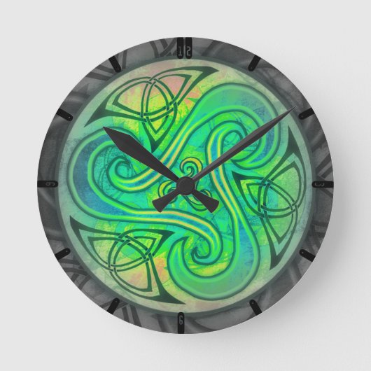 Celtic Triskele Uhr (Vorderseite)