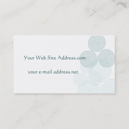Celtic Triskele Visitenkarte (Rückseite)