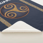 Celtic Triskelion (blau) Custom Sherpadecke (3/4)