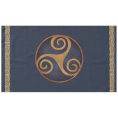 Celtic Triskelion (blau) Custom Tischdecke (Vorderseite (Horizontal))