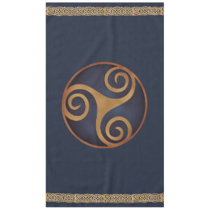 Celtic Triskelion (blaue) Gewohnheit Tischdecke