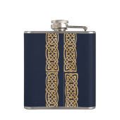 Celtic Triskelion (Blue) Custom Flachmann (Rückseite)