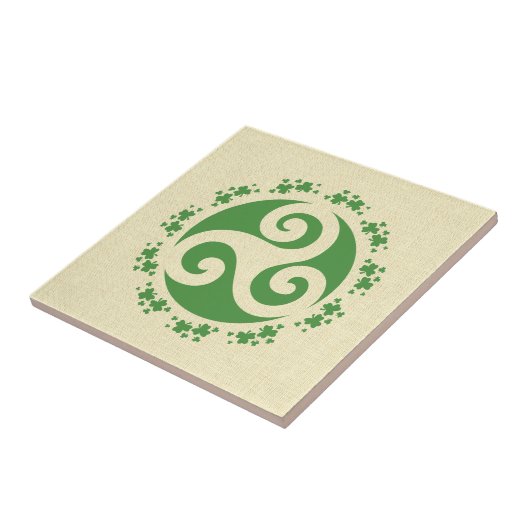 Celtic Triskelion & Kleeblatts Fliese (Seite)
