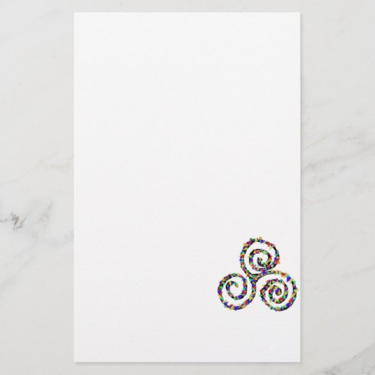 Celtic Triskelion Stärke Briefpapier (Vorderseite)