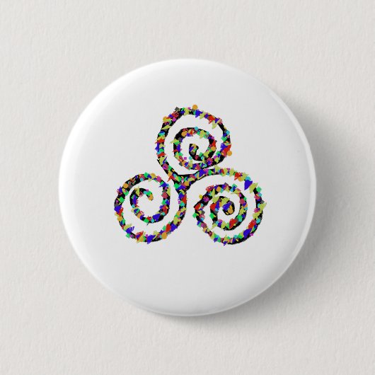 Celtic Triskelion Stärke Button (Vorderseite)