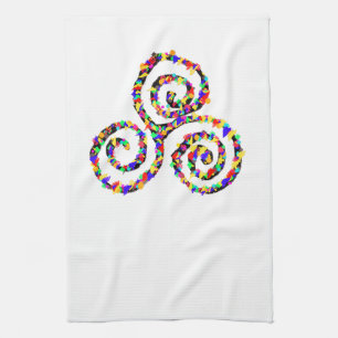 Celtic Triskelion Stärke Geschirrtuch