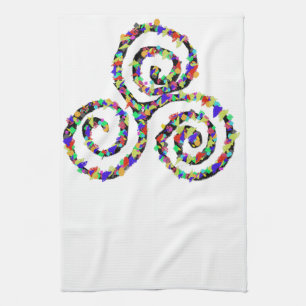 Celtic Triskelion Stärke Geschirrtuch