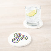 Celtic Triskelion Stärke Getränkeuntersetzer (Seite)