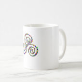 Celtic Triskelion Stärke Kaffeetasse (VorderseiteRechts)