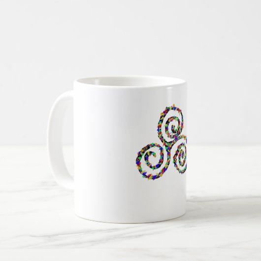 Celtic Triskelion Stärke Kaffeetasse (Vorderseite Links)