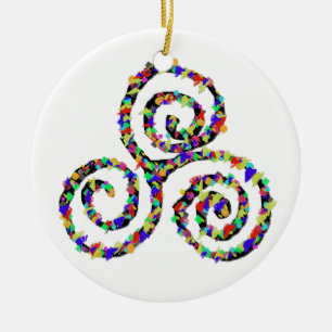 Celtic Triskelion Stärke Keramik Ornament