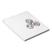 Celtic Triskelion Stärke Notizblock (angewinkelt)