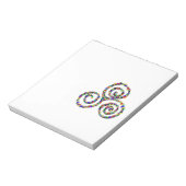 Celtic Triskelion Stärke Notizblock (Rotiert)