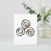 Celtic Triskelion Stärke Postkarte (Stehend Vorderseite)