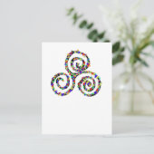 Celtic Triskelion Stärke Postkarte (Stehend Vorderseite)
