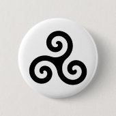 Celtic Triskelion Symbol Button (Vorderseite)
