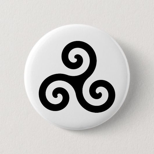 Celtic Triskelion Symbol Button (Vorderseite)