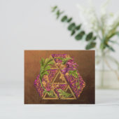 Celtic Triskels Ornamental Postkarte (Stehend Vorderseite)