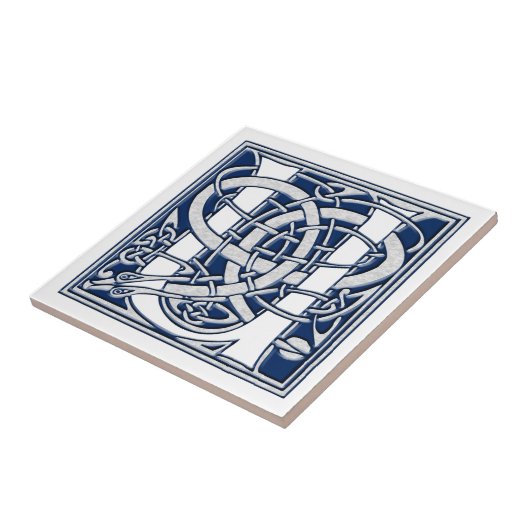 Celtic U Monogram Fliese (Seite)