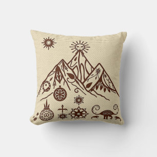 Celtic und Inuit Inspirierte Gebirgsmotive Kissen