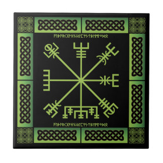 Celtic Vegvisier Keramik Tile Fliese