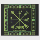 Celtic Vegvisier Wrapping Paper Geschenkpapier (Flach)