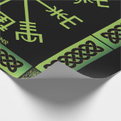 Celtic Vegvisier Wrapping Paper Geschenkpapier (Ecke)