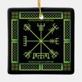 Celtic Vegvisir Ornament (Square) (Vorderseite)