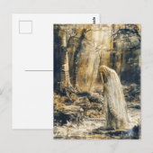 Celtic Veiled Woman in Forest Postkarte (Vorne/Hinten)
