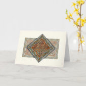 Celtic verschachteln Platten-Gruß-Karte Karte (Gelbe Blume)